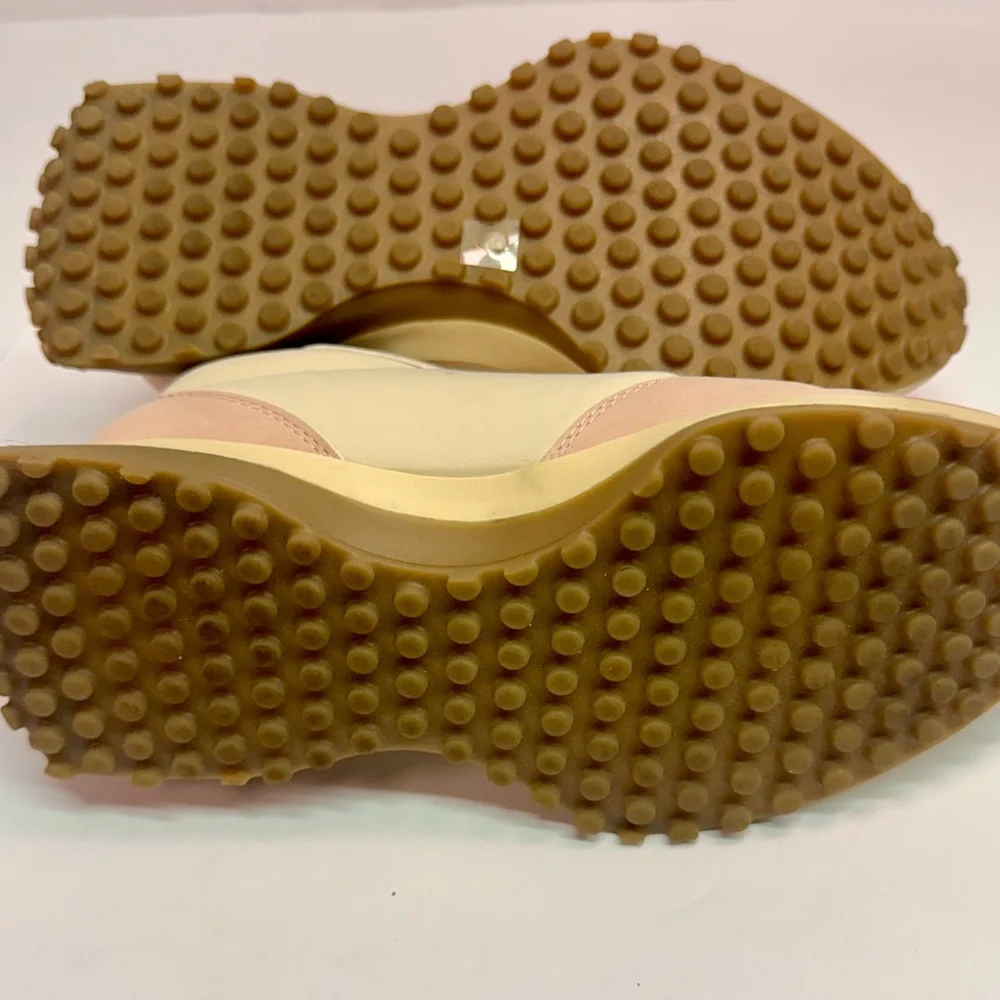 Women's Pink and Cream Sneakers size 8.5 memory foam